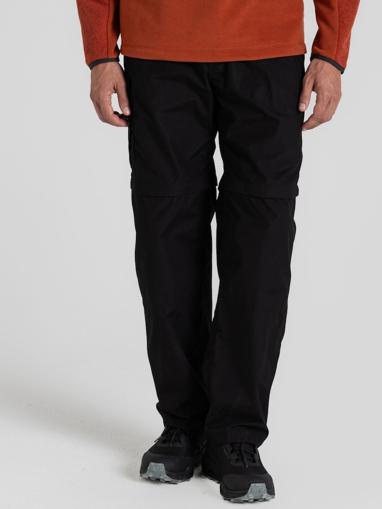 Craghoppers Kiwi Convertible Black Trousers - Image 2 of 10