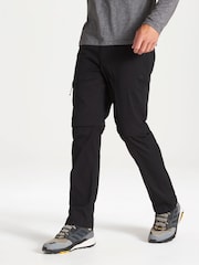 Craghoppers Kiwi Pro Convertible Black Trousers - Image 1 of 5