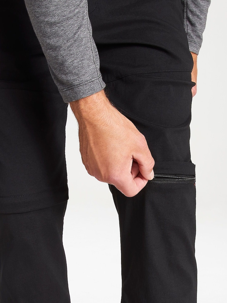 Craghoppers Kiwi Pro Convertible Black Trousers - Image 5 of 5