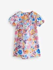 Marni Blue Floral Printed Occasion Dress - Image 1 of 1