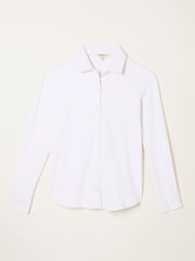 FatFace Selby White Jersey Shirt - Image 1 of 1