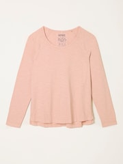 Rosa rosa - FatFace Long Sleeve T Shirt - Imagem 1 de 1