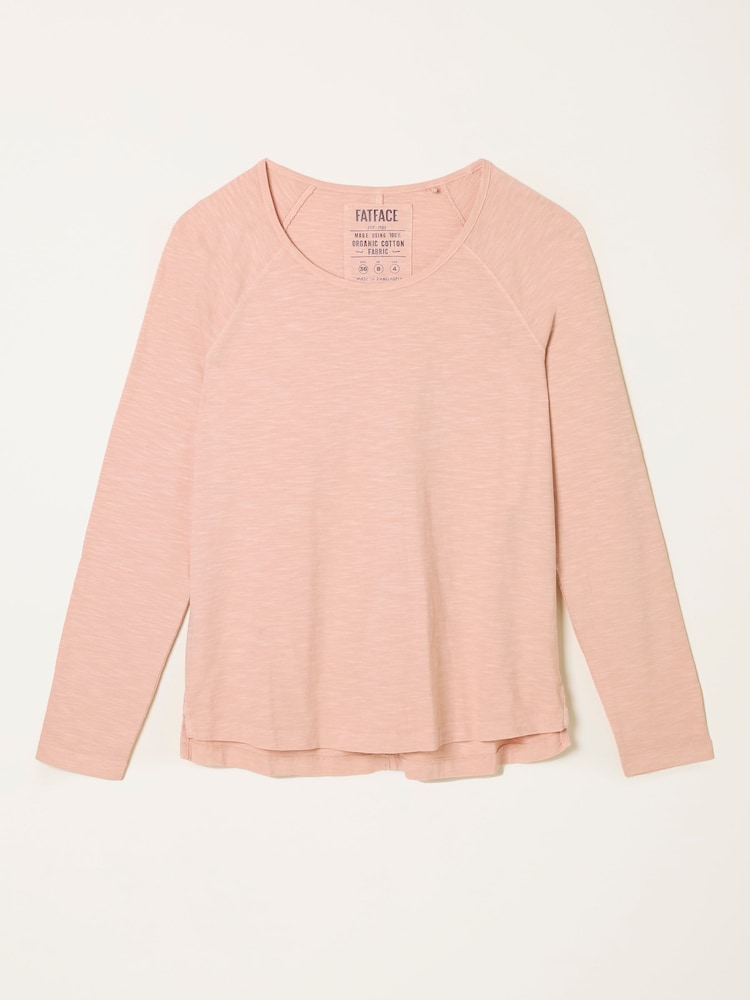 Rosa rosa - FatFace Long Sleeve T Shirt - Imagem 1 de 1