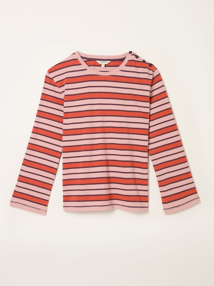 FatFace Hope Pink Stripe Top - Image 6 of 6 FatFace Hope Pink Stripe Top - Image 6 of 6