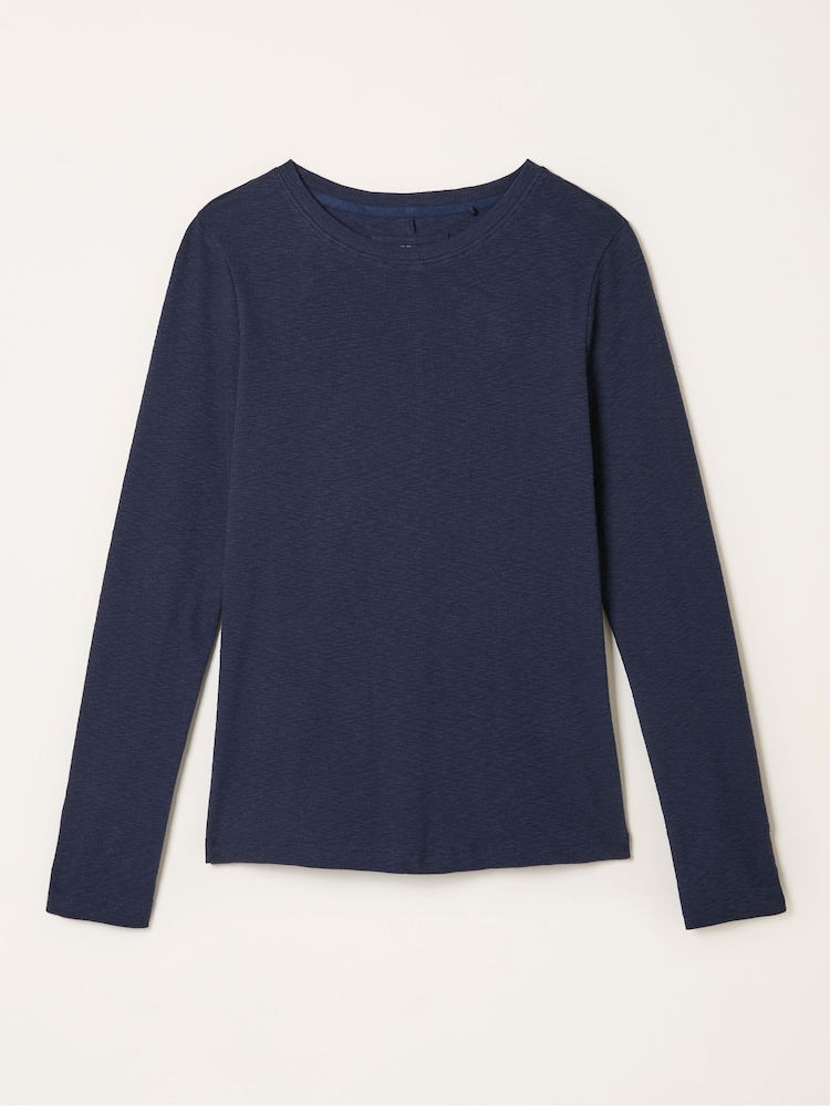 Marinha - V&A | FatFace V&A | FatFace Long Sleeve Top - Imagem 1 de 1