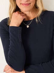 Azul marino - FatFace Long Sleeve Top - Imagen 3 de 5