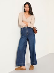 بيج فاتح - FatFace Henley Top - صورة 3 من 6