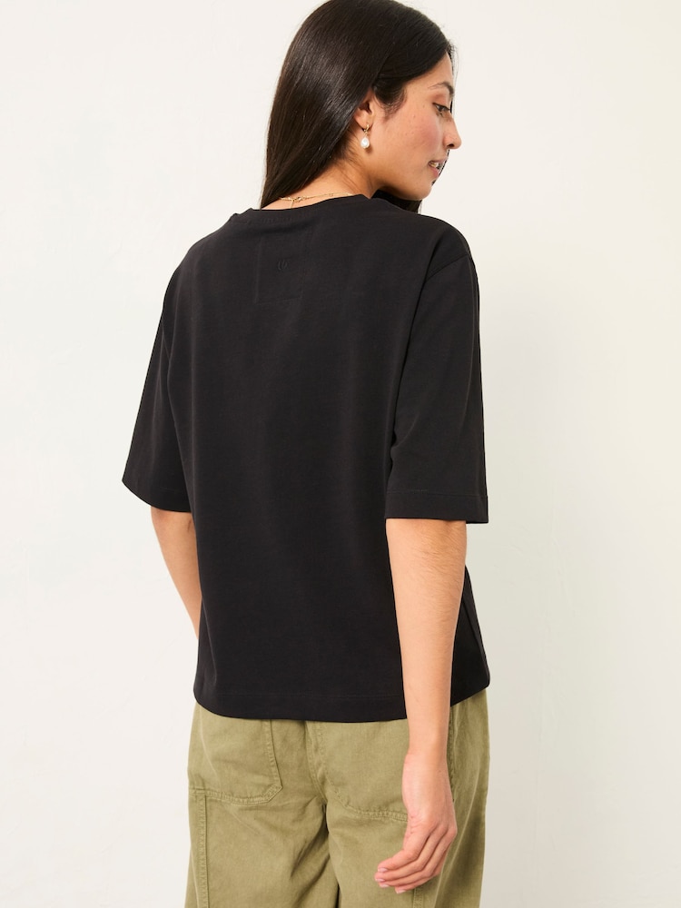 FatFace Anais Black Relaxed T Shirt - Image 2 of 6