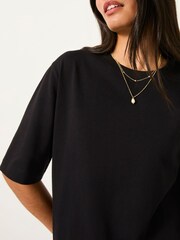 FatFace Anais Black Relaxed T Shirt - Image 3 of 6