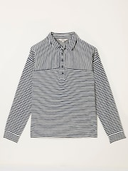 FatFace Navy Stripe Jersey Shirt - Image 1 of 1
