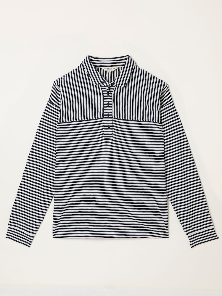 FatFace Navy Stripe Jersey Shirt - Image 1 of 1