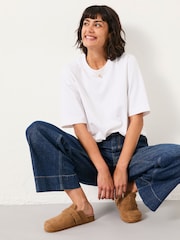 FatFace Anais White Relaxed T Shirt - Image 4 of 6