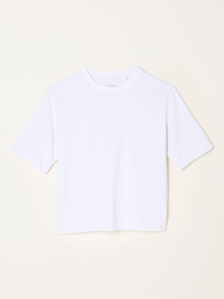 FatFace Anais White Relaxed T Shirt - Image 6 of 6