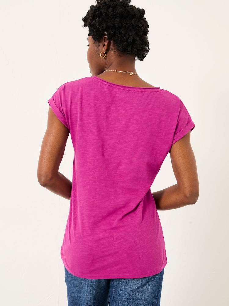 FatFace Ivy Plum Purple T-Shirt - Image 2 of 5 FatFace Ivy Plum Purple T-Shirt - Image 2 of 5