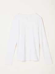 Branco - V&A | FatFace V&A | FatFace Long Sleeve Top - Imagem 5 de 5