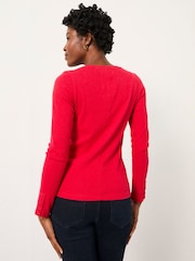 FatFace Callie Red Long Sleeve Top - Image 2 of 5