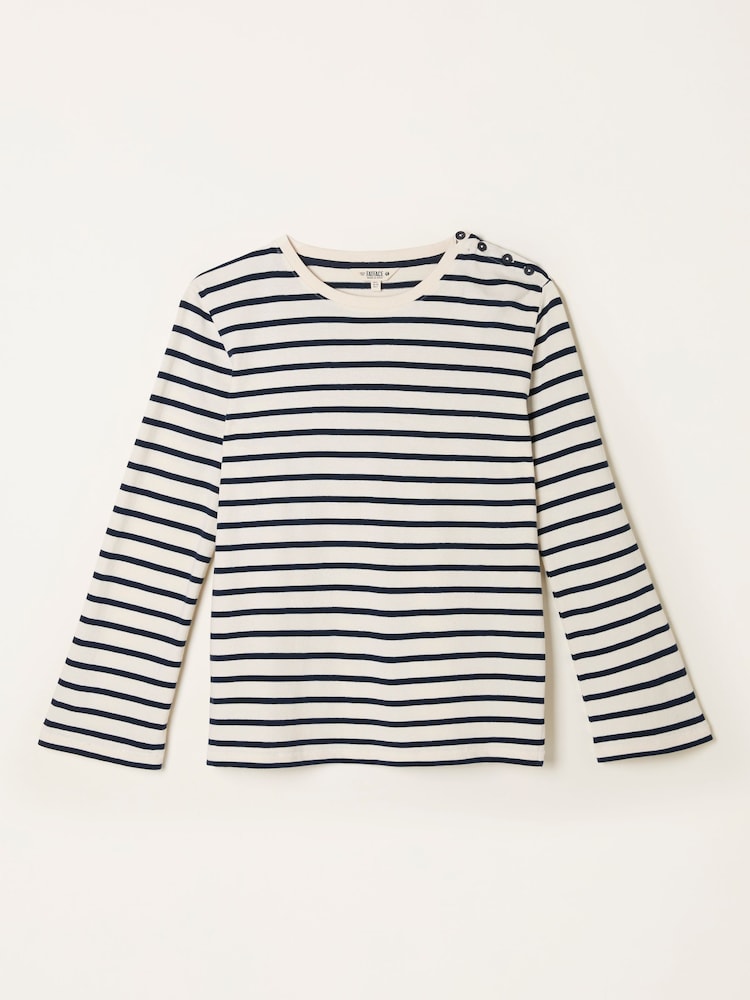 FatFace Hope Ivory Stripe Top - Image 7 of 7 FatFace Hope Ivory Stripe Top - Image 7 of 7
