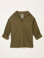 Verde oliva - Camisas FATFACE Jersey - Imagem 1 de 1