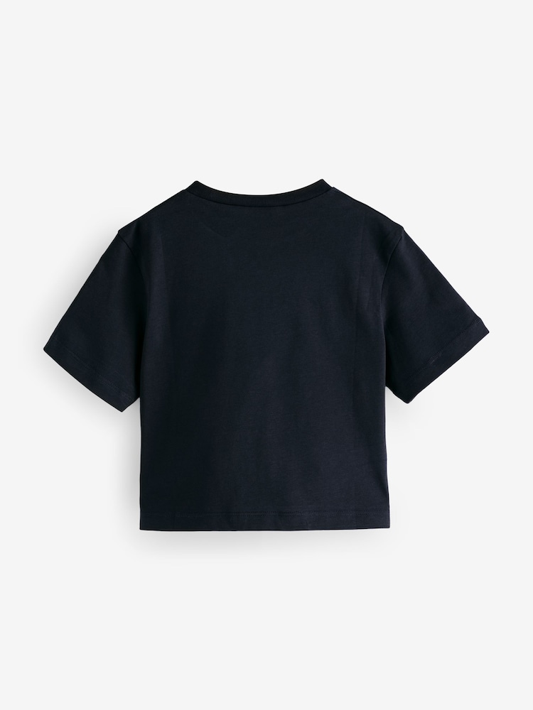 Marni Metalic Logo Cropped T-Shirt - Image 2 of 5