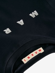 Marni Metalic Logo Cropped T-Shirt - Image 4 of 5