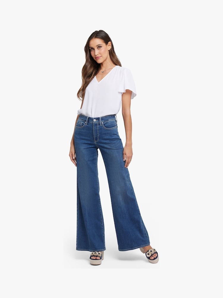 NYDJ Blue Mia Palazzo Jeans - Image 1 of 6