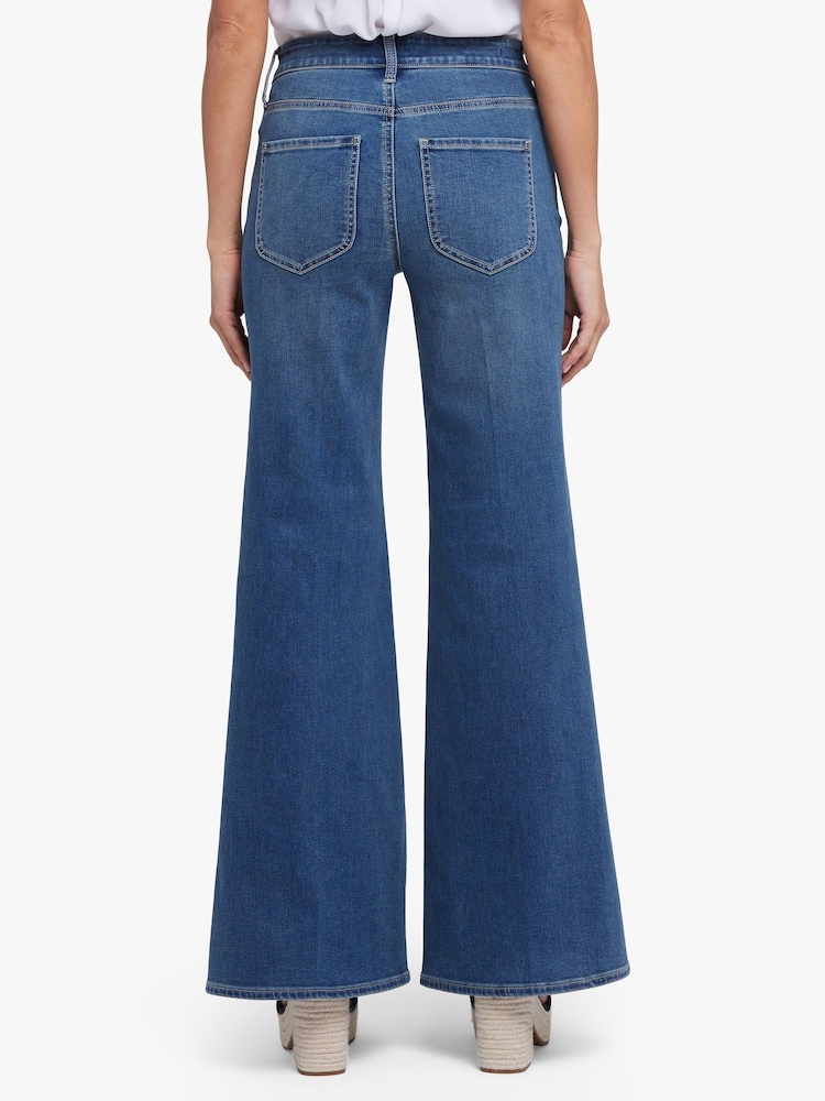 NYDJ Blue Mia Palazzo Jeans - Image 2 of 6