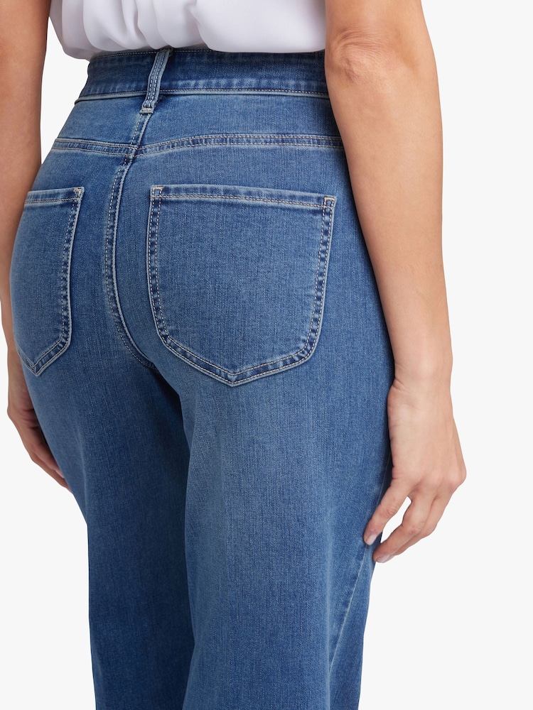 NYDJ Blue Mia Palazzo Jeans - Image 6 of 6