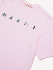 Marni Metalic Logo Cropped T-Shirt - Image 3 of 3