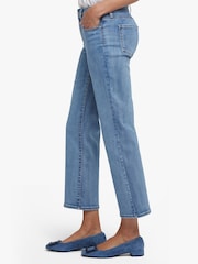 NYDJ Blue Marilyn Straight Ankle Jeans - Image 3 of 6