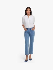 NYDJ Blue Marilyn Straight Ankle Jeans - Image 4 of 6