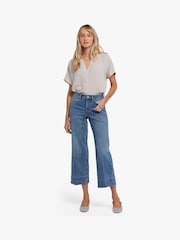 NYDJ Blue Teresa Wide Leg Ankle Jeans - Image 1 of 6