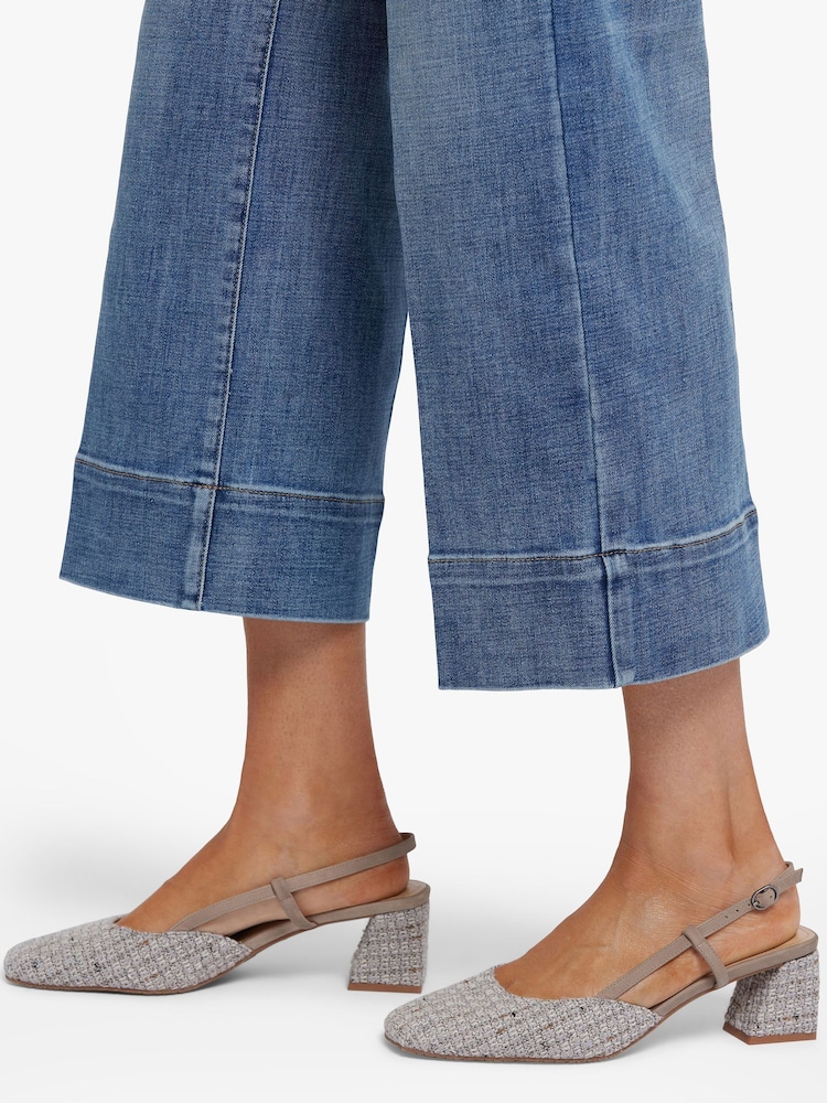 NYDJ Blue Teresa Wide Leg Ankle Jeans - Image 6 of 6