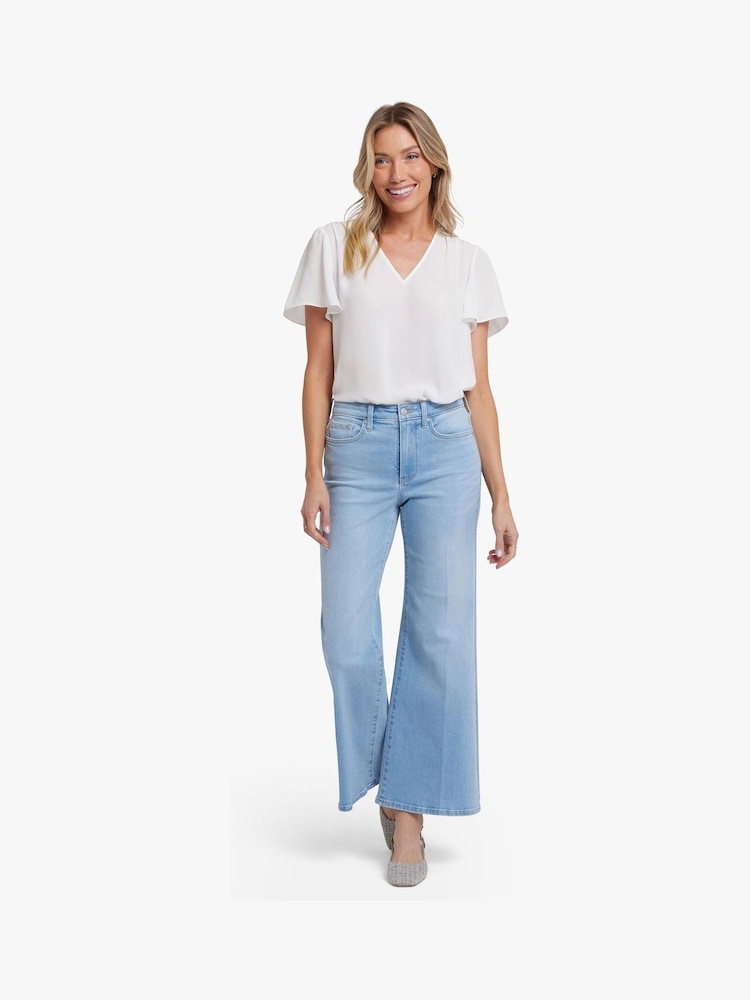 NYDJ Blue Mia Palazzo Ankle Jeans - Image 1 of 6