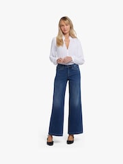 NYDJ Blue Teresa Wide Leg Jeans - Image 2 of 3