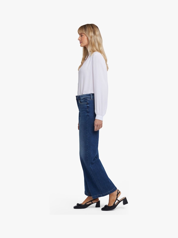 NYDJ Blue Teresa Wide Leg Jeans - Image 3 of 3 NYDJ Blue Teresa Wide Leg Jeans - Image 3 of 3