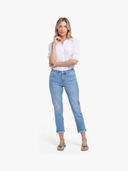 NYDJ Blue Margot Girlfriend Jeans - Image 4 of 6