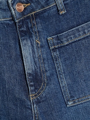 River Island Blue High Rise Wide Leg Jeans - Image 9 of 9