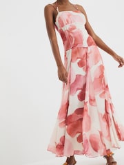 River Island Pink Swing Skirt Dress - Image 1 of 5