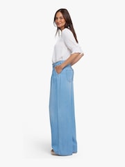 NYDJ Blue Whitney Pleated Trousers - Image 3 of 6