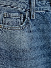 River Island Blue Petite High Rise Relaxed Straight 100% Cotton Jeans - Image 5 of 5
