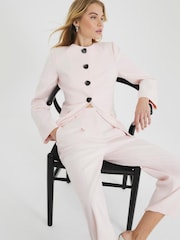 River Island Pink Straight Leg Trousers - Image 2 of 4