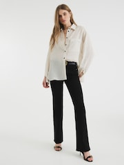 River Island Black Mid Rise Bootcut Jeans - Image 1 of 5