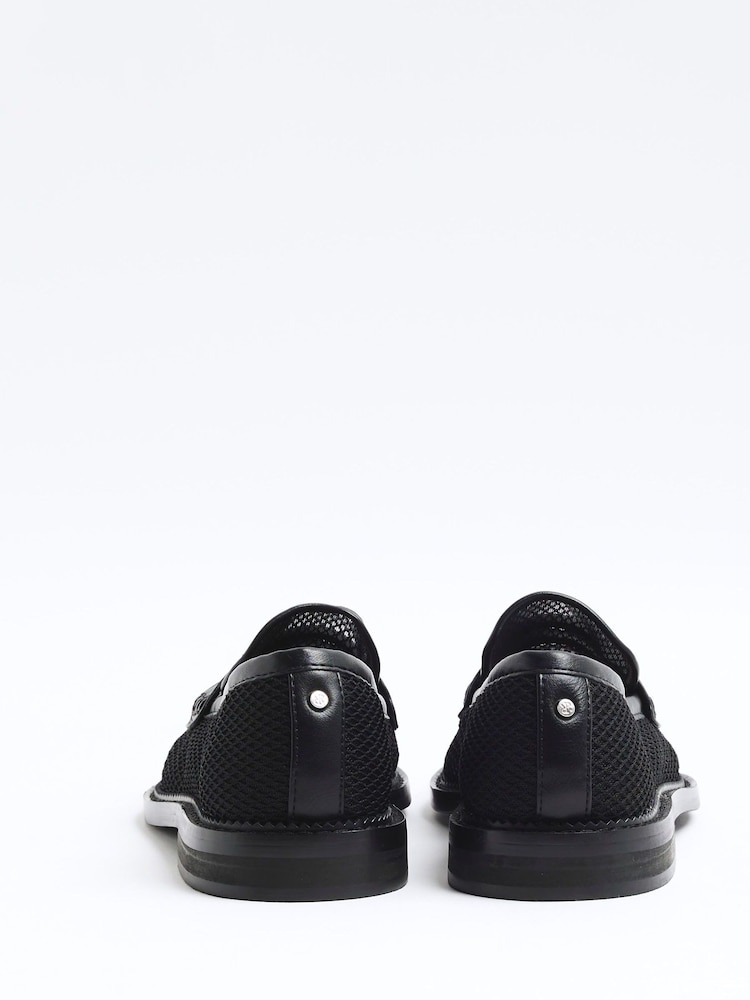 River Island Black Mesh Loafers - Image 4 of 4 River Island Black Mesh Loafers - Image 4 of 4