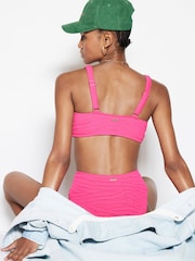 River Island Pink Textured Bikini Set 2 Piece - Image 4 of 4