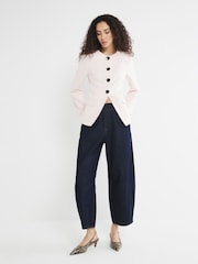 River Island Pink Scoop Neck Blazer - Image 3 of 5