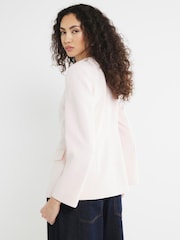 River Island Pink Scoop Neck Blazer - Image 4 of 5