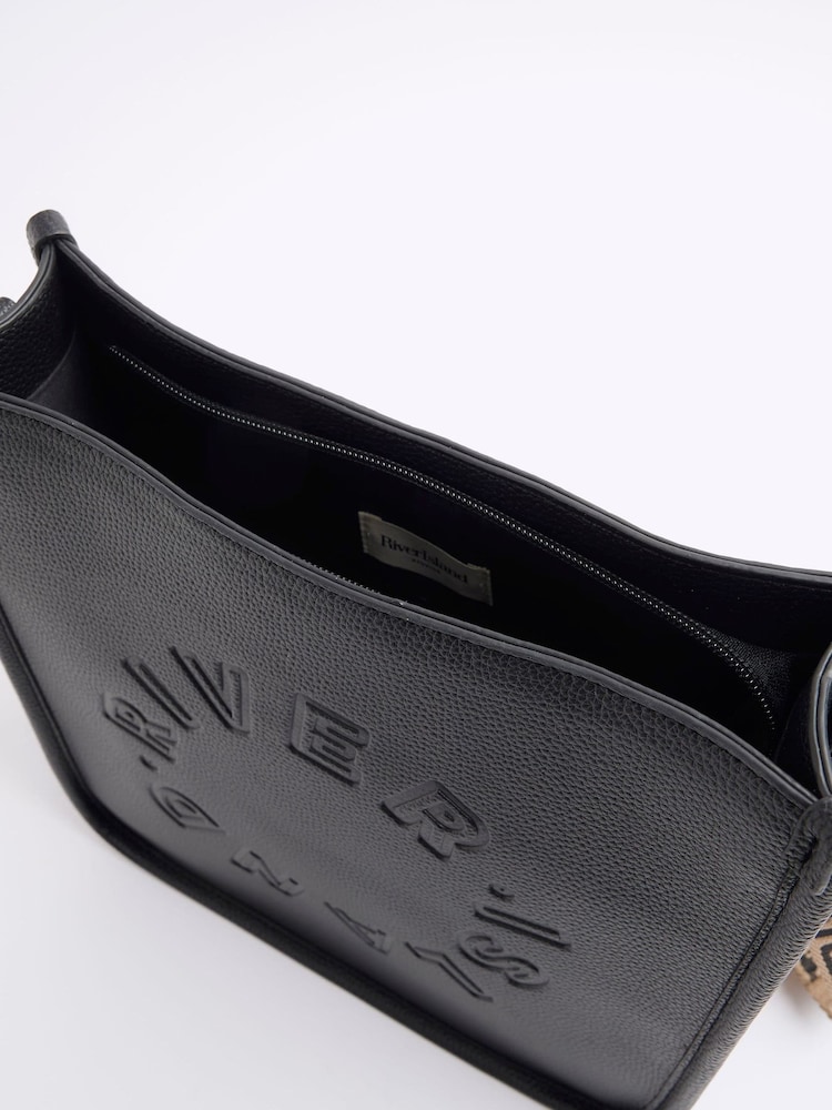 River Island Faux Leather Messenger Bag - Afbeelding 6 van 6