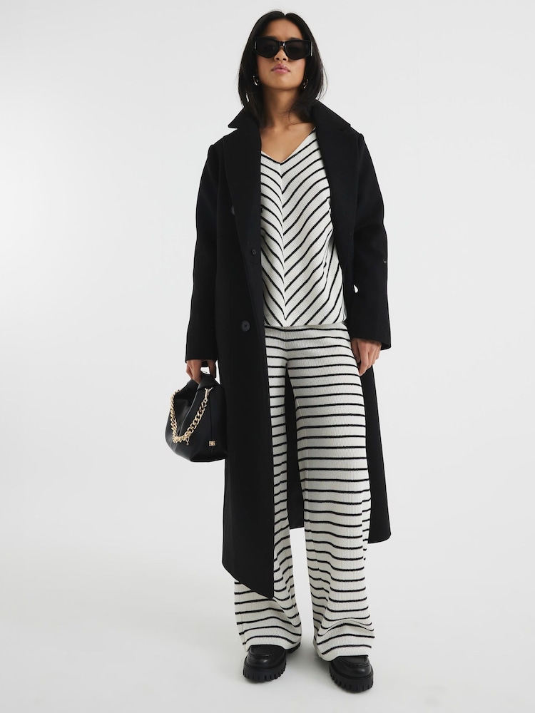 River Island Stripe Textured Trousers - Imagen 1 de 5