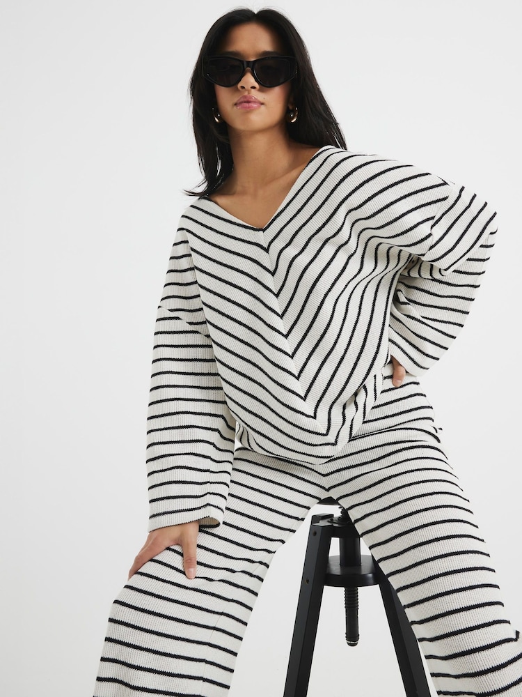 River Island Long Sleeve Stripe Top - Image 1 of 3