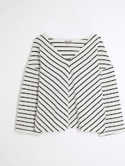 River Island Long Sleeve Stripe Top - Image 3 of 3